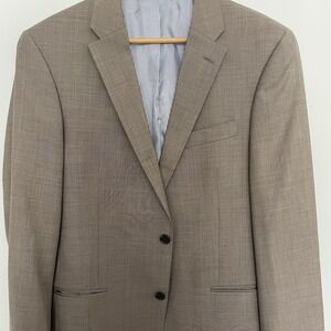 Tommy Hilfiger Mens Tan Brown Two Button Blazer Jacket‎ Size 40L - Tall